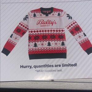 Bally's Kansas City Holiday Sweater 2025